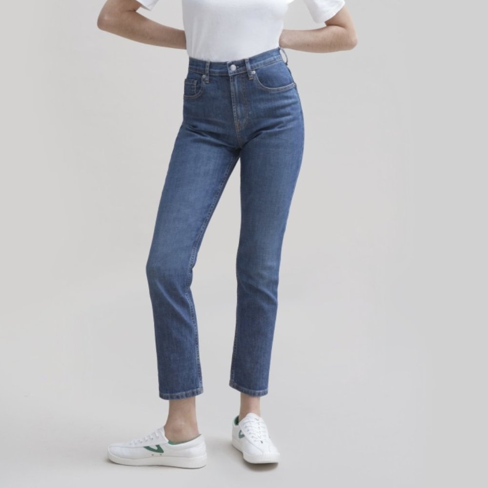 Everlane High Rise Straight Jeans sz 26 Ankle NWT